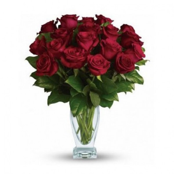 18 Red Long Stem Roses